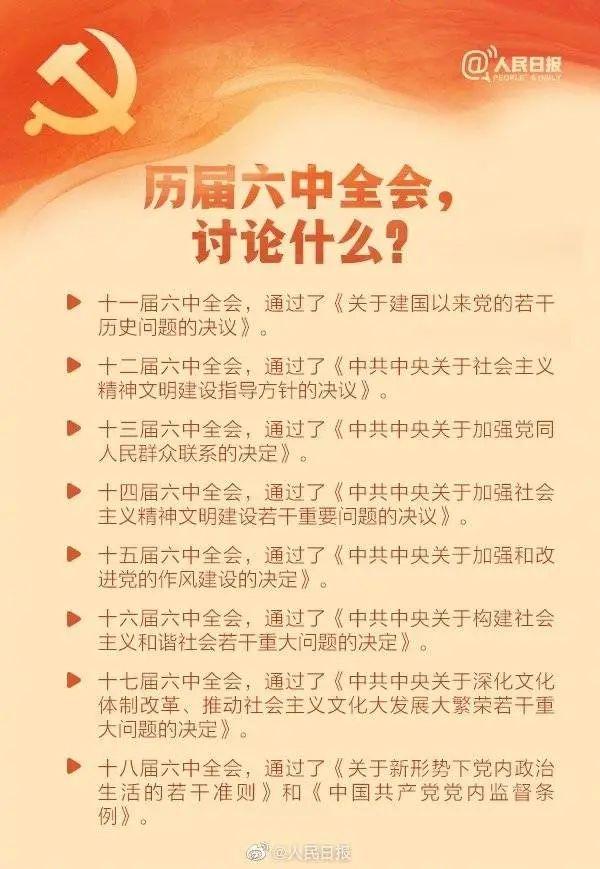 敲黑板！十九屆六中全會(huì)知識(shí)點(diǎn)來了
